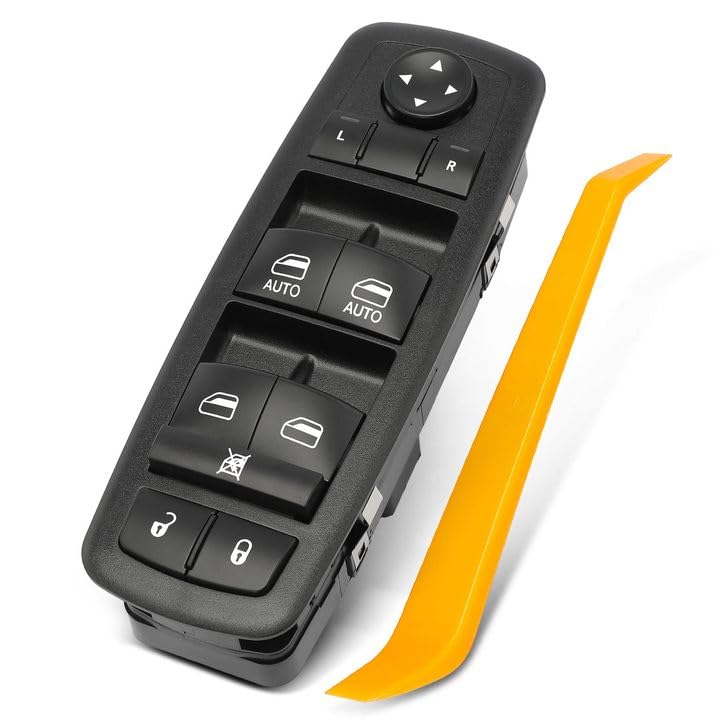 YHTAUTO Master Power Window Switch Driver Side for Dodge Ram 1500, Journey, Grand Caravan, Jeep Liberty, Chrysler Town & Country, 3+9 Pins, 10 Button, Dual Auto Up and Down Window Control Switch - Image 1